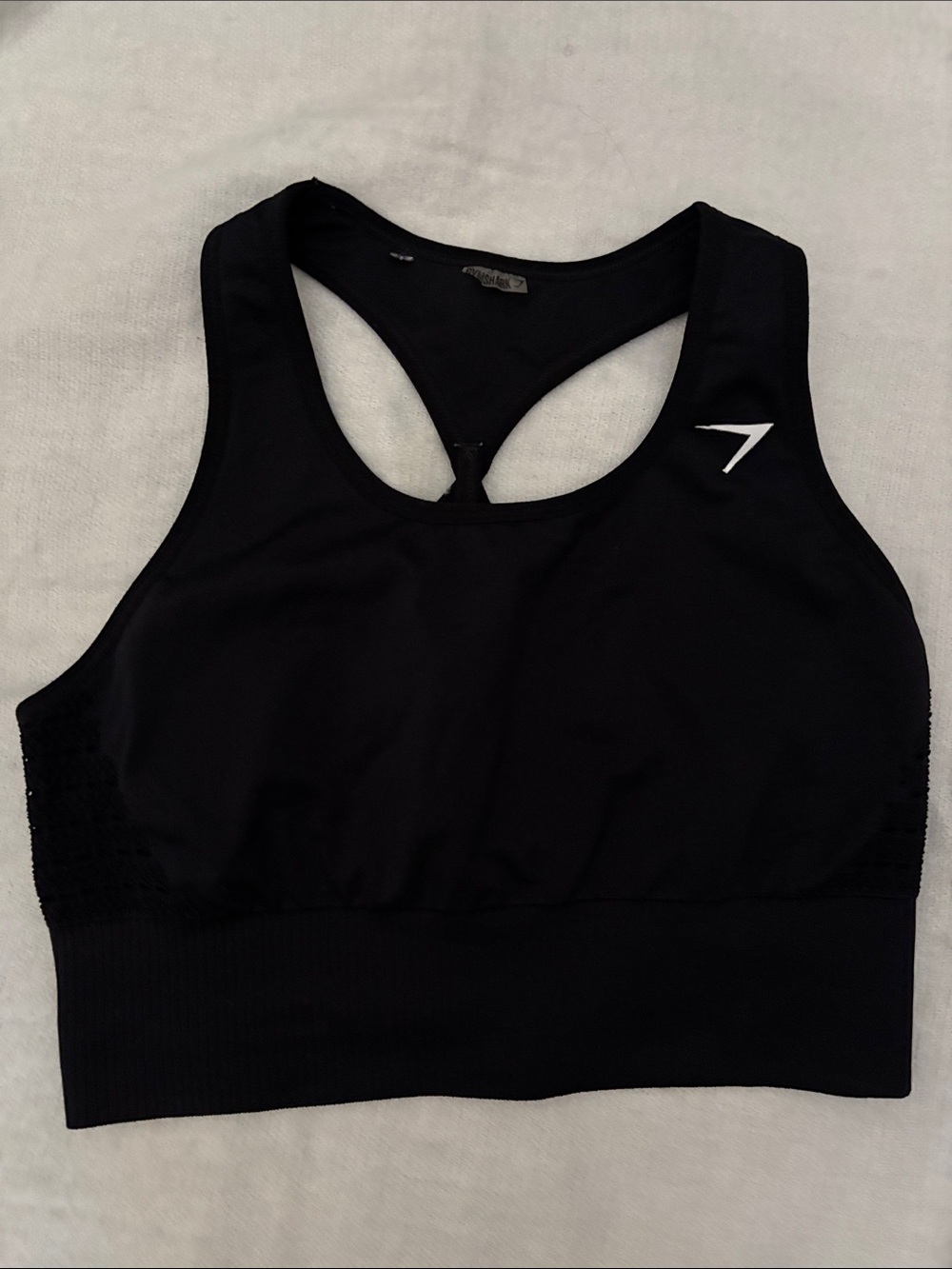 GYMSHARK Black Sports Bra Tank Top Sz M